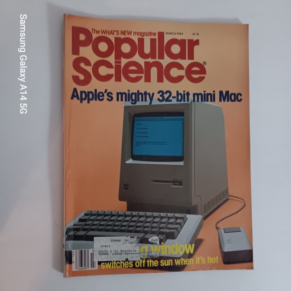 Popular Science March 1984 Apple Macintosh 32-bit Mini Mac Vintage Magazine